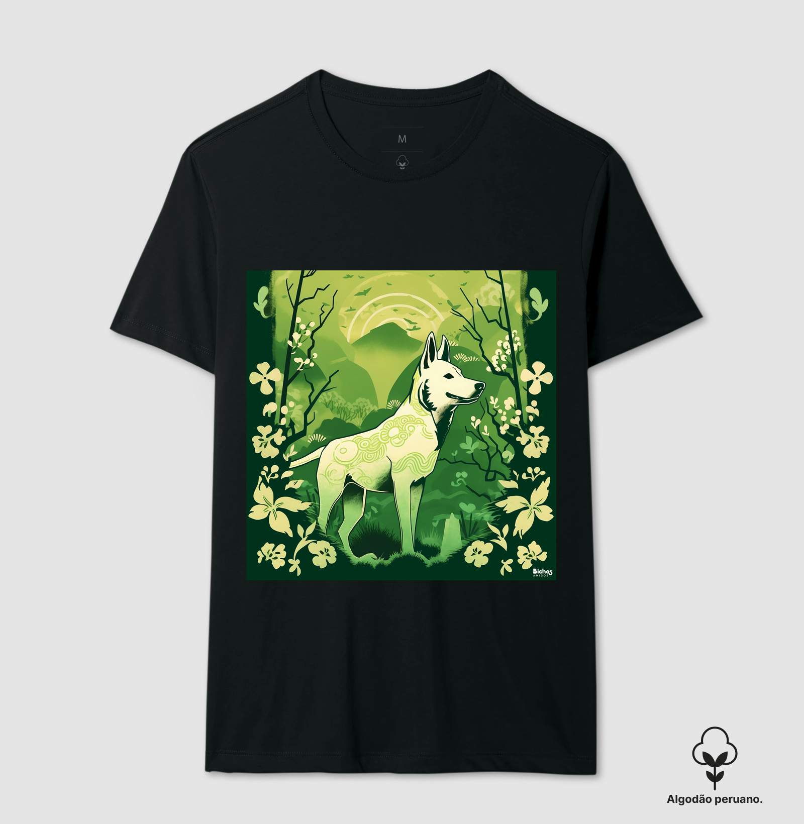 Cachorro em arte Floral