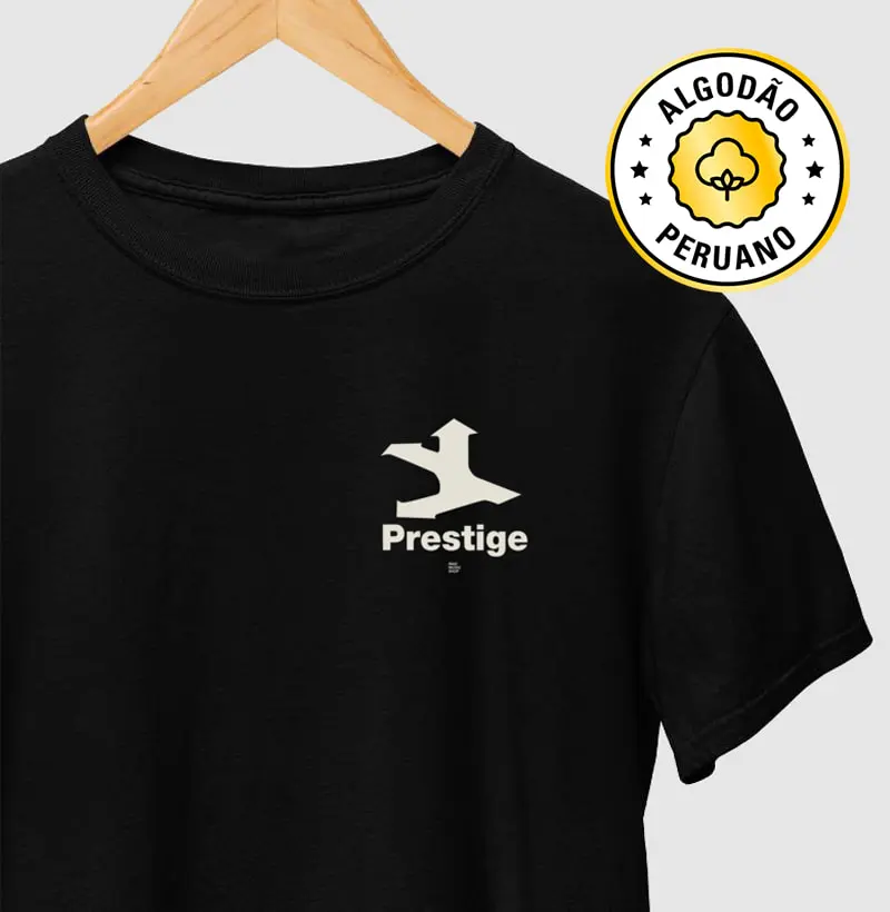 Prestige Records - Bolso - Camiseta Algodão Peruano