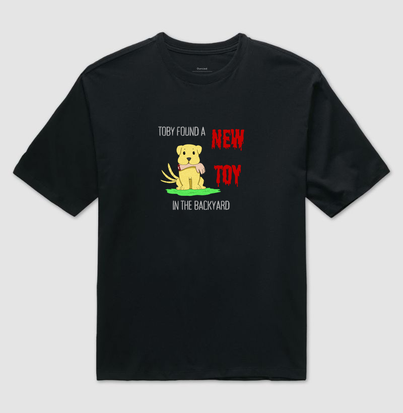 Toby Found a New Toy - Camiseta Oversized