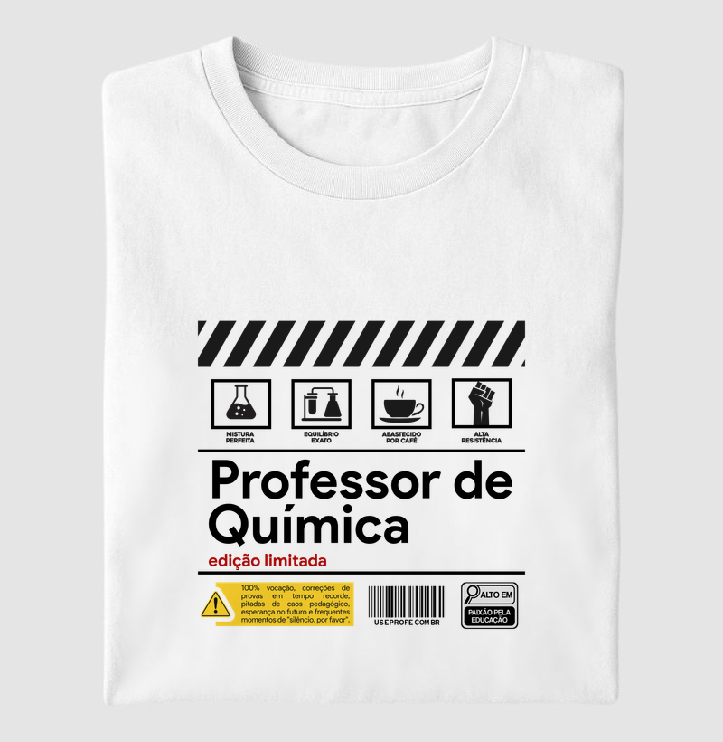 Professor de Química - Rótulo