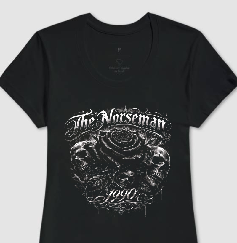 Camiseta Rose and Skull