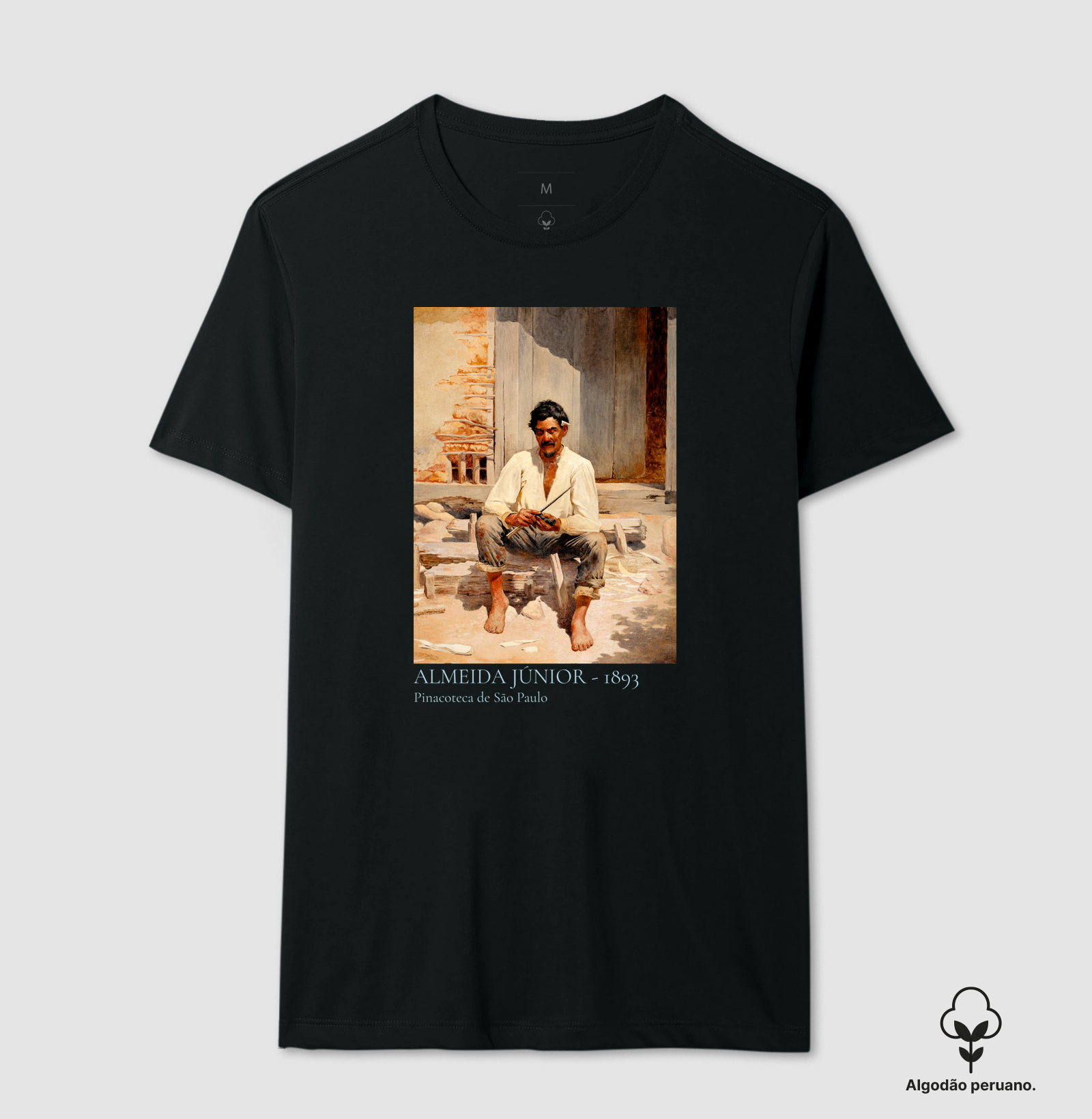 Caipira Picando Fumo - Almeida Junior - 1983 - Camiseta Algodão Peruano
