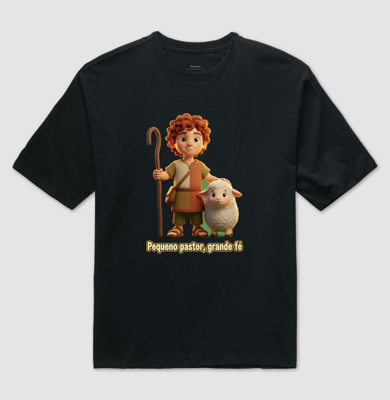 Pequeno Pastor, grande fé - Camiseta Oversized