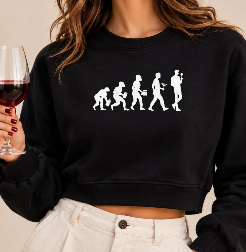 A Evolução do Homem - Cropped Moletom