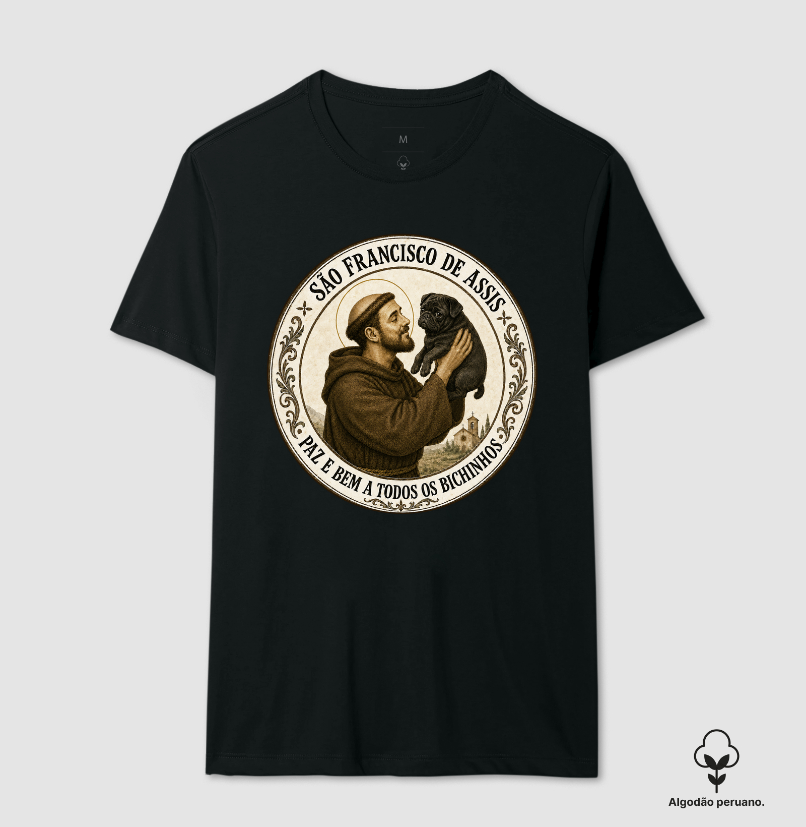 São Francisco e Pug Preto