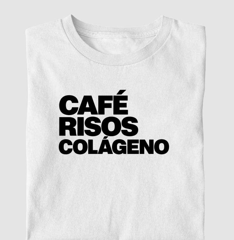 Café, risos e colágeno