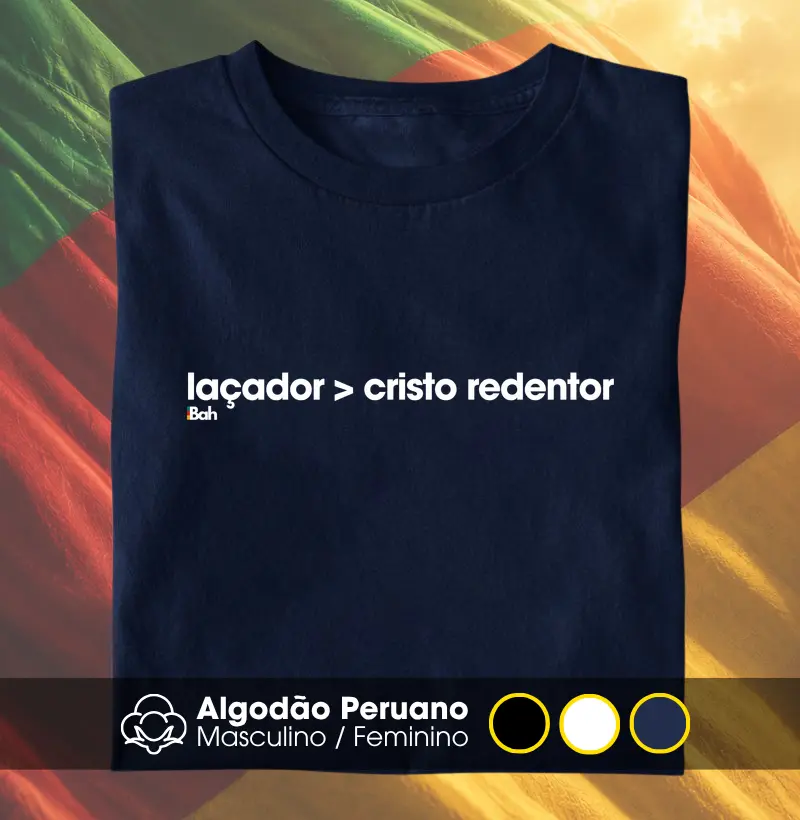 Laçador > Cristo Redentor - Camiseta Algodão Peruano