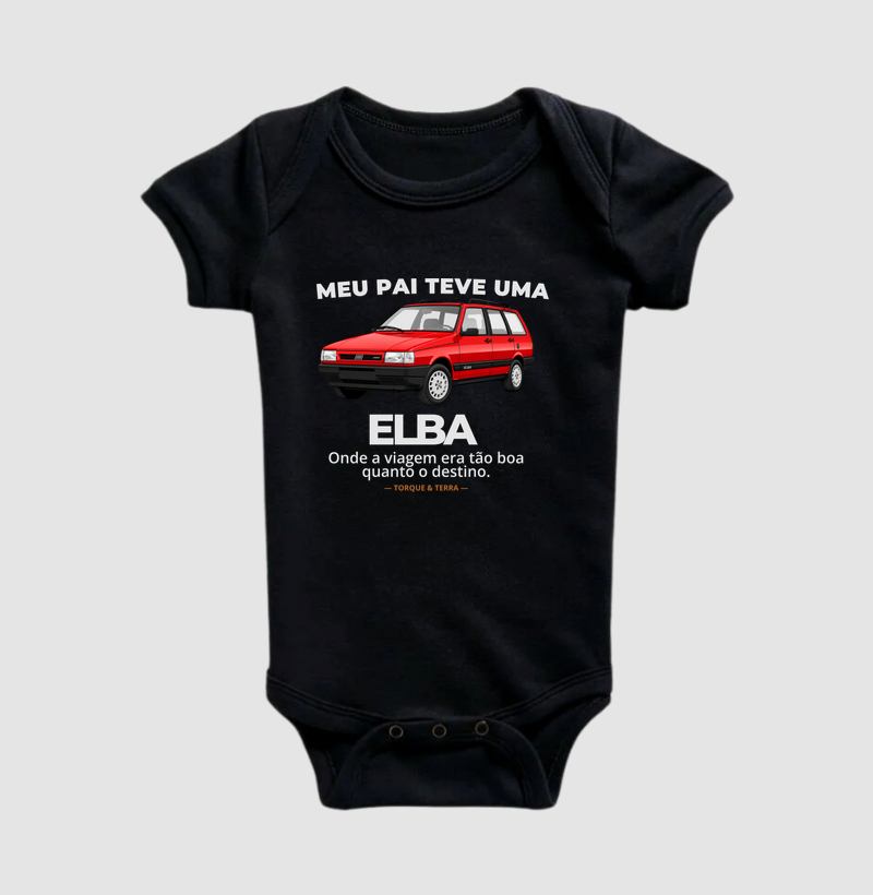 Meu pai teve uma  - ELBA - vermelha - Body Infantil
