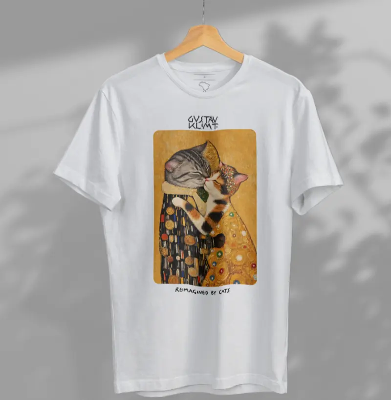 O Beijo felino V.2 - Gustav Klimt