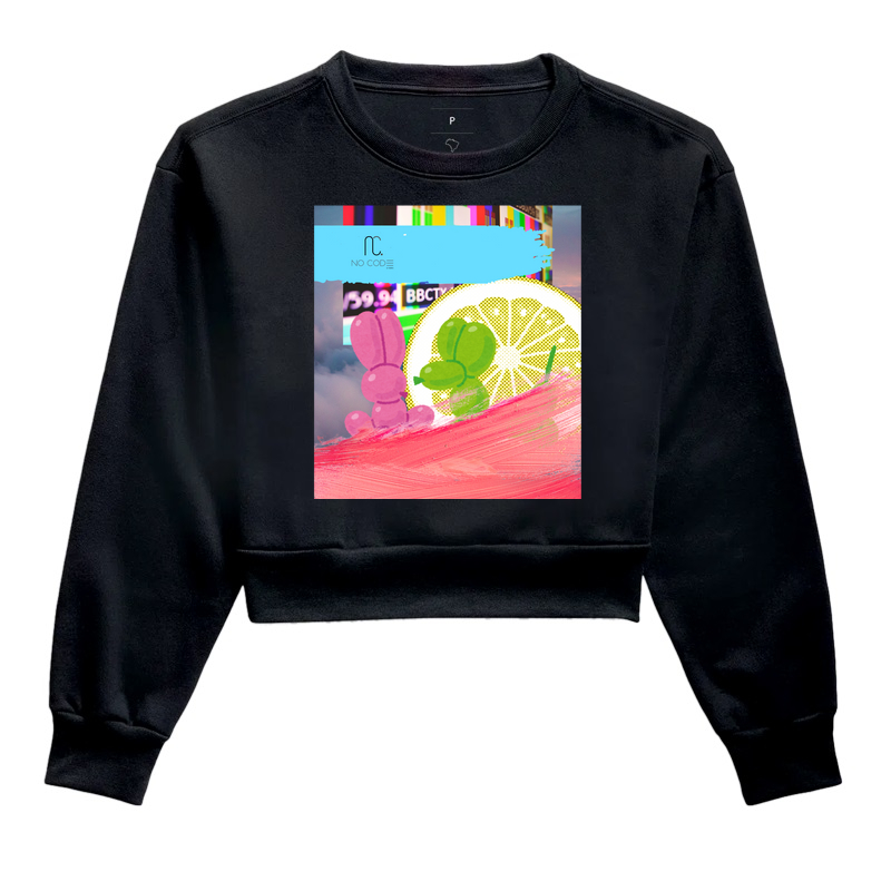 Moletom Cropped "Retro dogs"