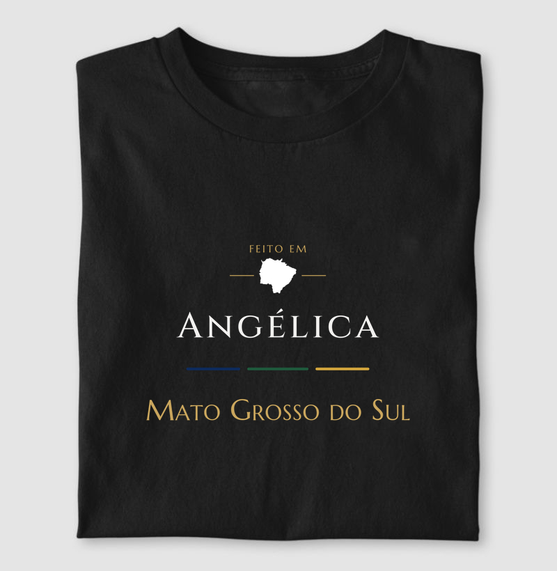 Feito em Angélica MS - Camiseta