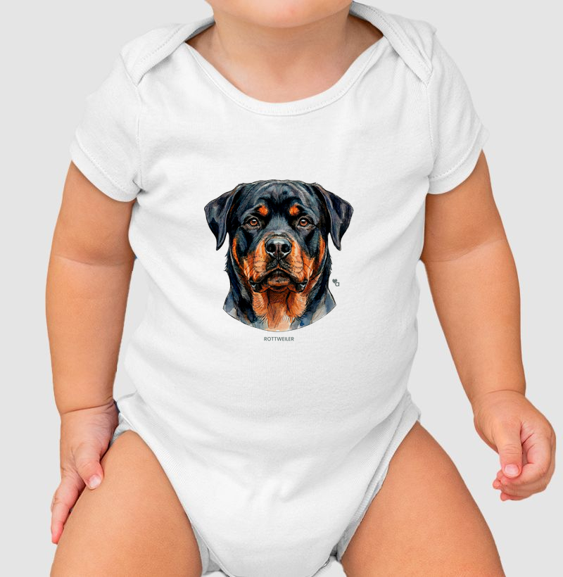 Cães - Rottweiler - Body Infantil