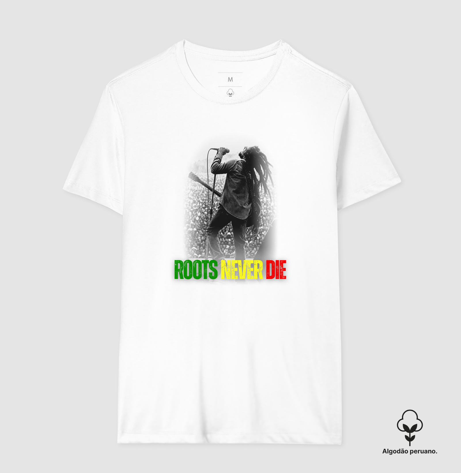 Roots never die - Camiseta Algodão Peruano