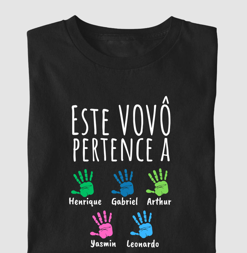 Este Vovô pertence: Henrique, Gabriel, Arthur, Yasmin e Leonardo