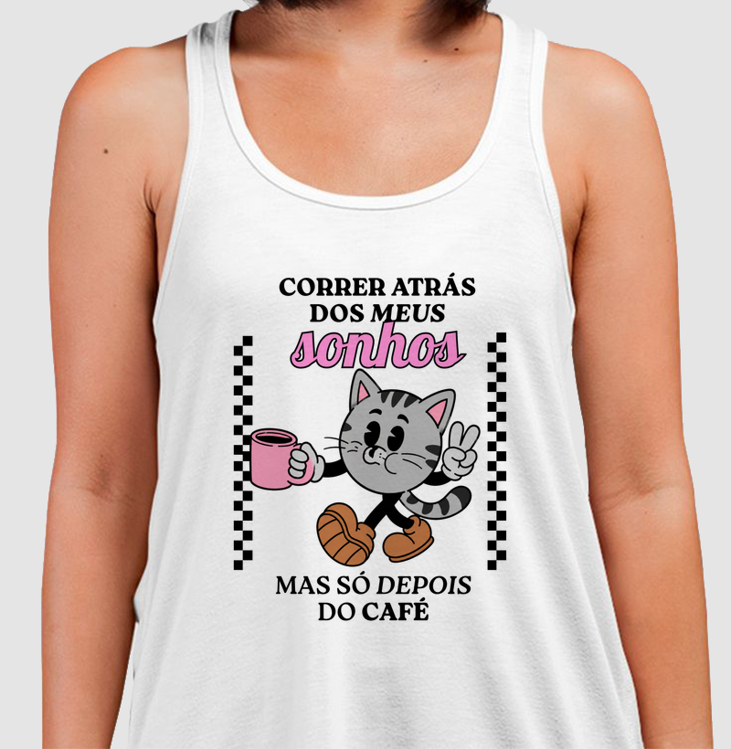 Gato Vintage "Sonhos e Café"