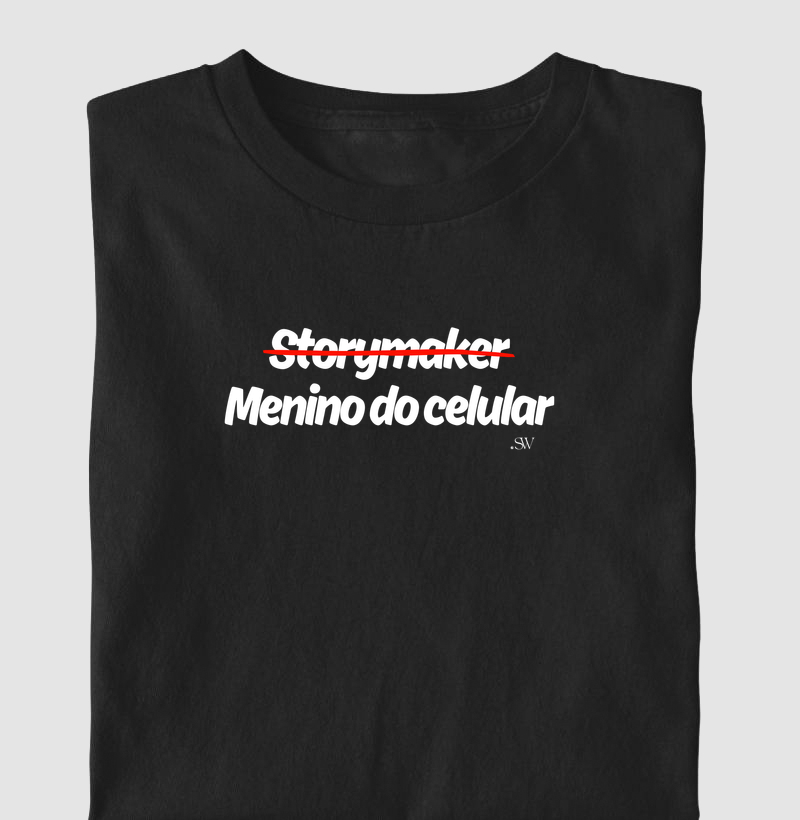 T-shirt | Shutter 25 Storymaker | Storymaker - menino do celular!