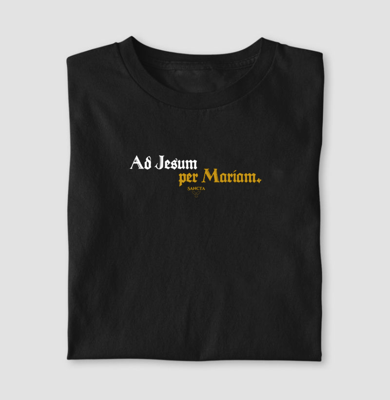 Ad Jesum per Mariam. "A Jesus por Maria."