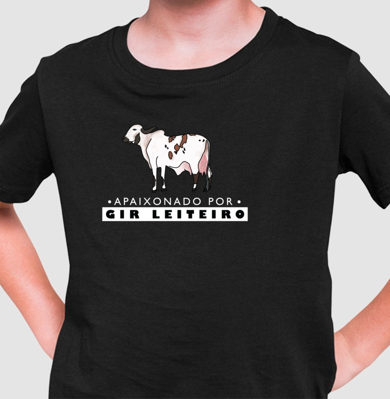 Apaixonado por Gir leiteiro - Camiseta Infantil