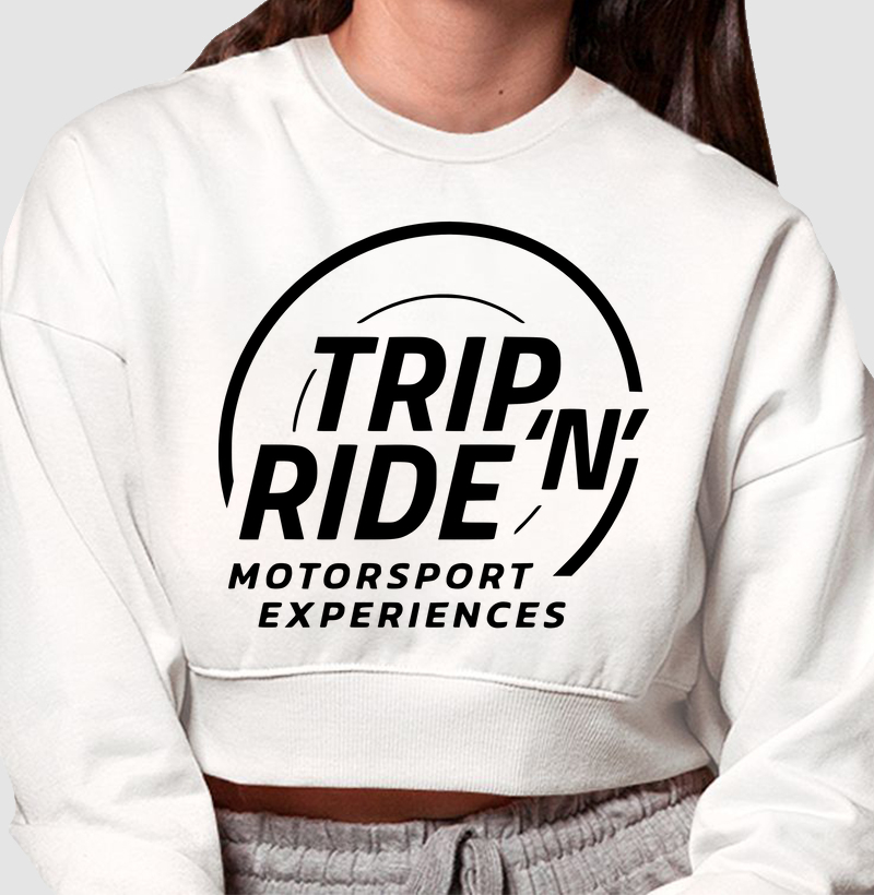 Cropped Moletom - Trip 'N' Ride B&W