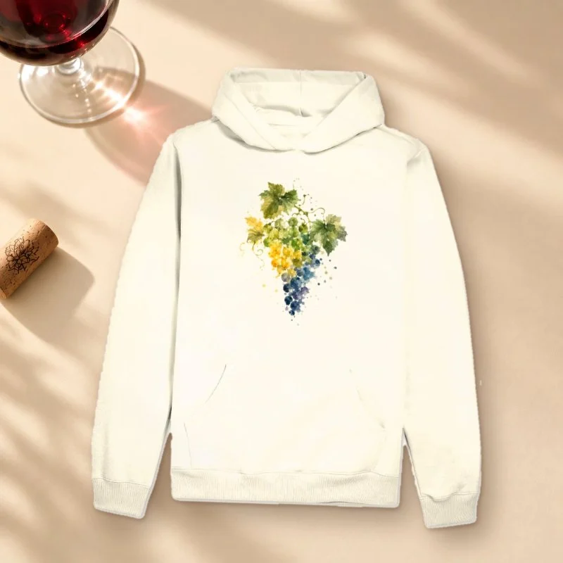 Hoodie Moletom Vinho - Essência da Uva Brasileira - Hoodie Moletom