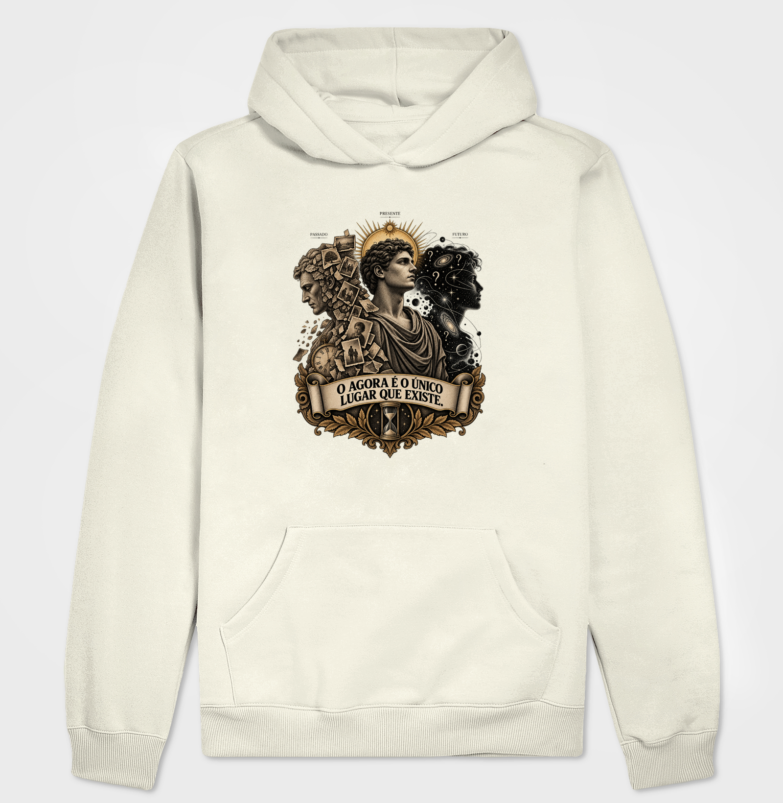 O Agora É O Único Lugar Que Existe. - Hoodie Moletom