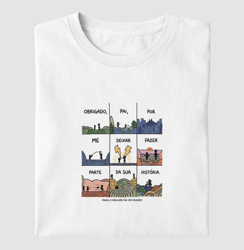 Camiseta Dia dos Pais - Obrigado pai