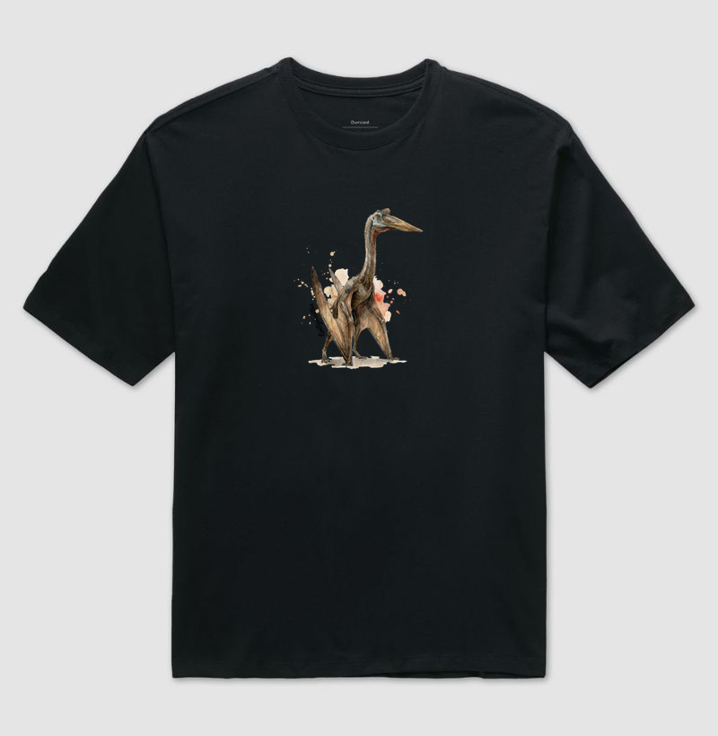  Camiseta Dinossauro Quetzalcoatlus Algodão Premium Dinoloco 