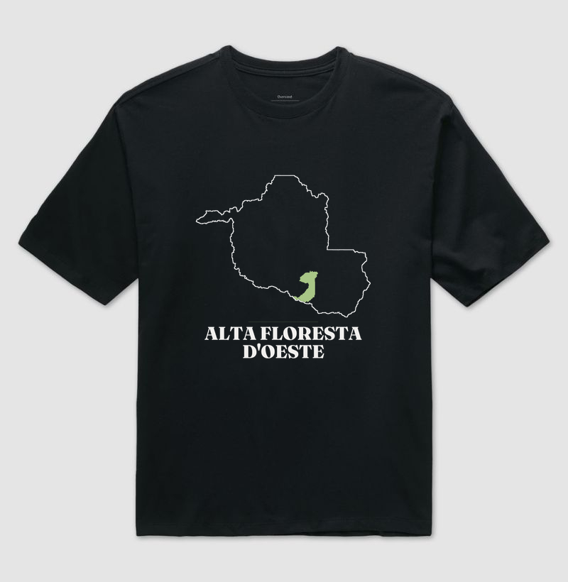 Alta Floresta D'Oeste | Traço RO - Camiseta Oversized
