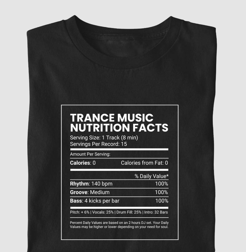 Trance Music Nutrition Facts