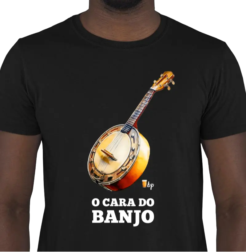 O cara do banjo - com o banjo