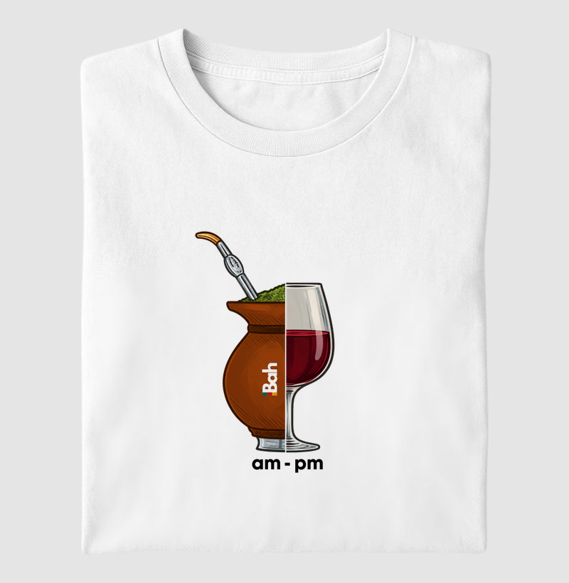 Am - Pm - Chimarrão e Vinho - Camiseta