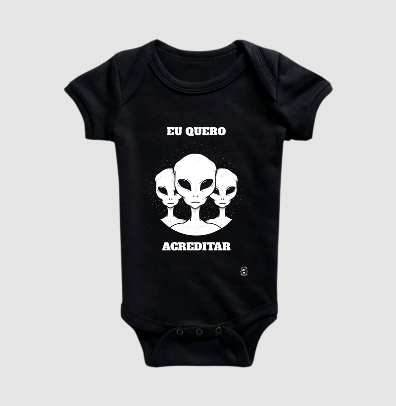 Body Infantil "Eu quero acreditar"