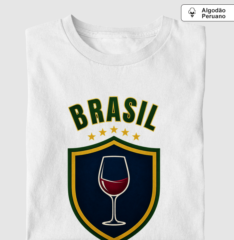 Camiseta Brasil & Vinho – Escudo