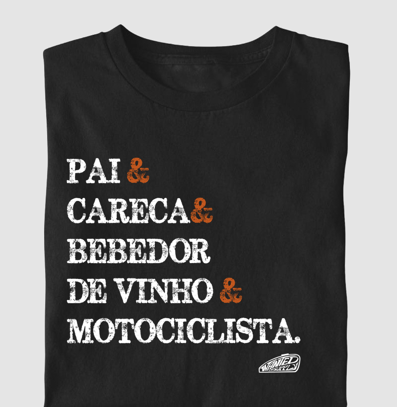 Pai careca bebedor de vinho 