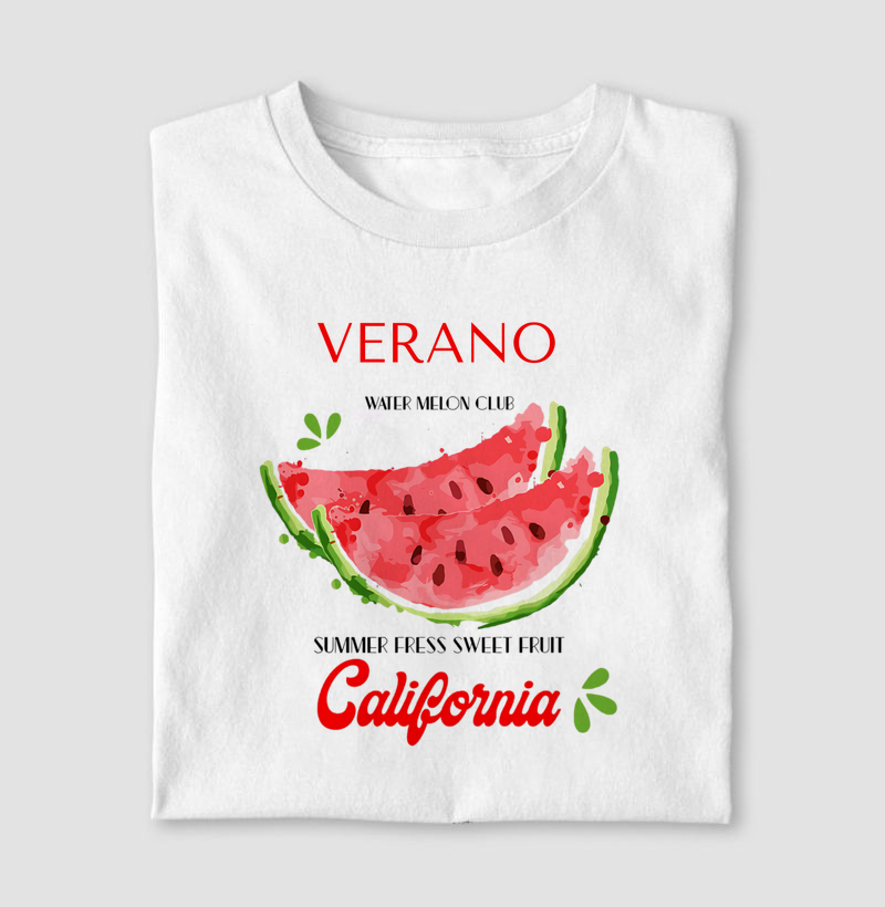 Camiseta Algodão Premium - Verano California