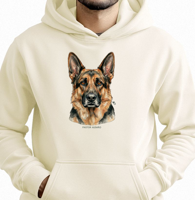 Cães - Pastor Alemão - Moletom Hoodie