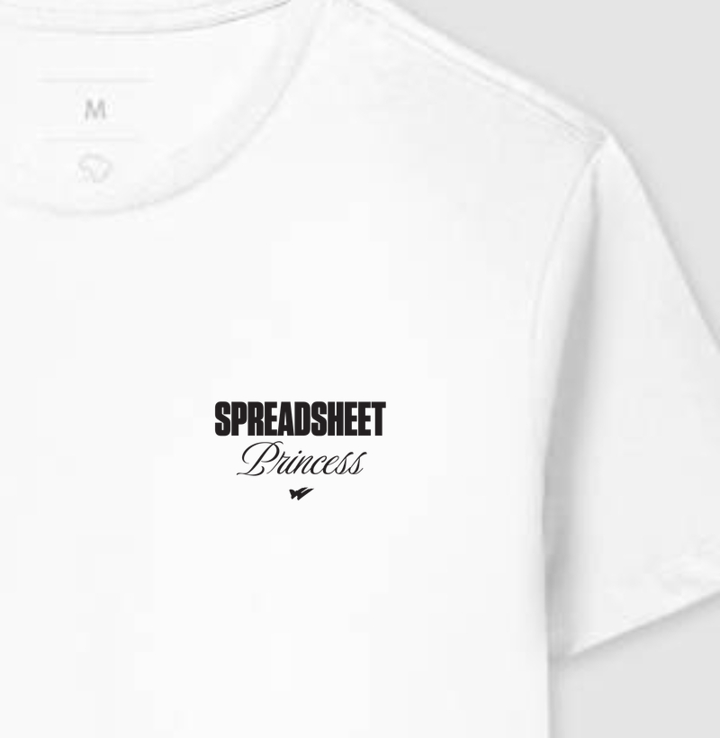 SPREADSHEET PRINCESS BOLSO - Camiseta