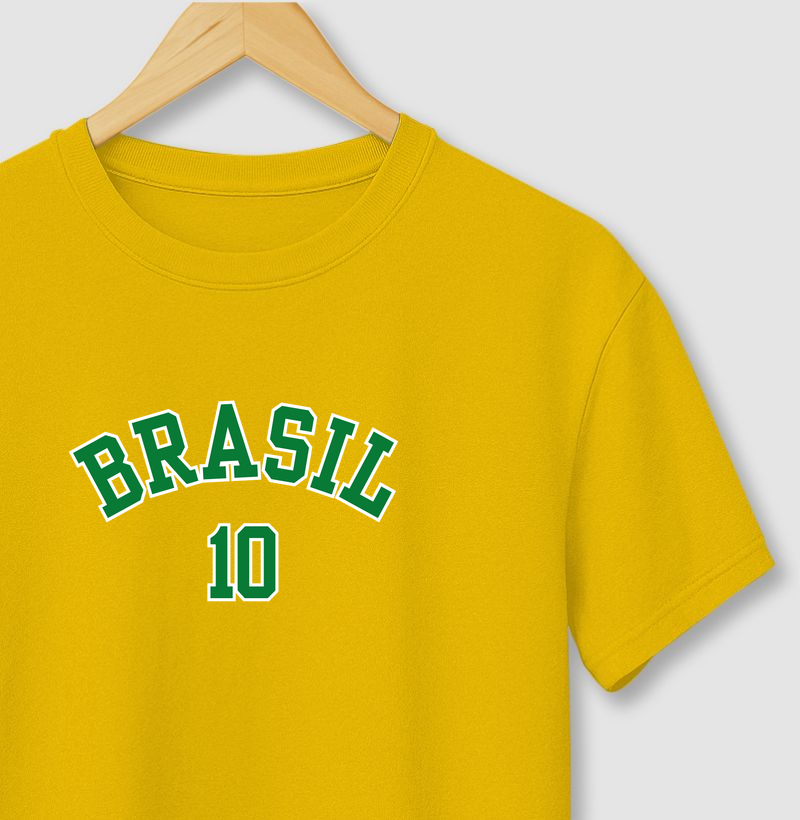 Camiseta tradicional Brasil 10 - Unissex