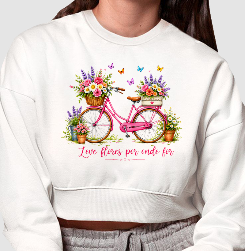 Camiseta Leve flores por onde for
