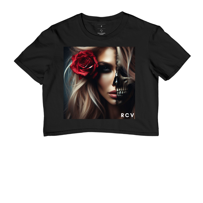 Camiseta RCV Rosa Caveira Nigth