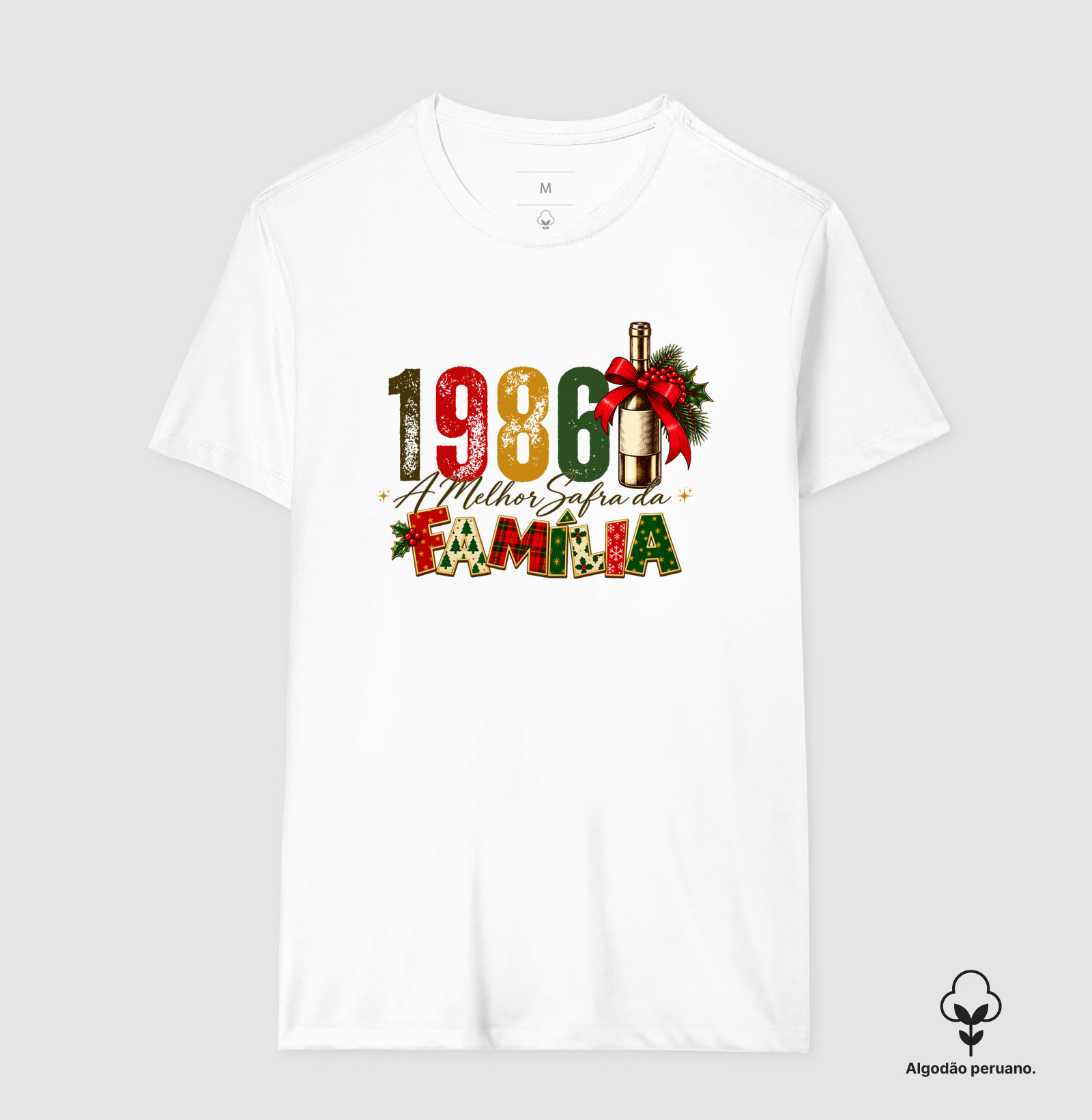Camiseta Algodão Peruano A Melhor Safra da Família 1986 - Camiseta Algodão Peruano