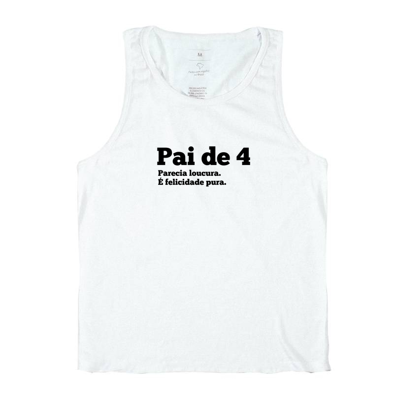 Pai de 4, felicidade pura Regata