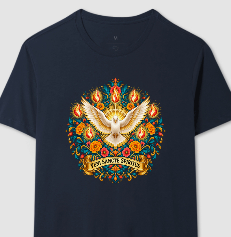 Pentecostes — O Fogo do Espírito Santo - Camiseta