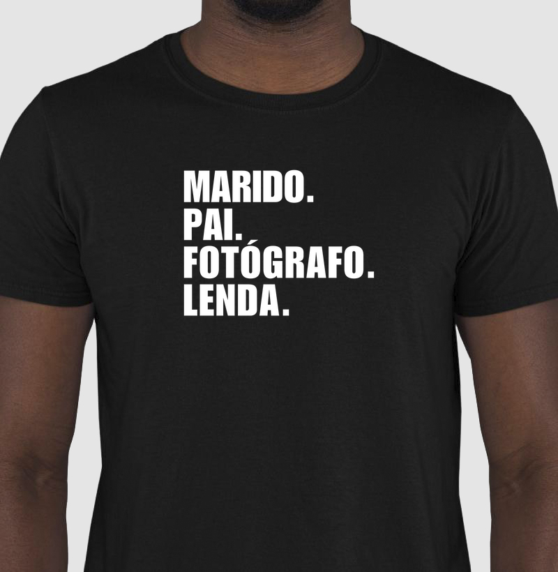 Marido. pai. fotógrafo. lenda.