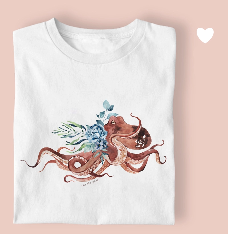 Camiseta Feminina Ilustrada Polvo