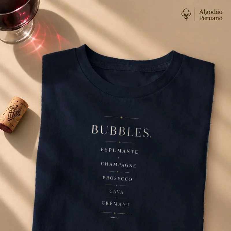 Camiseta Vinho - Bubbles