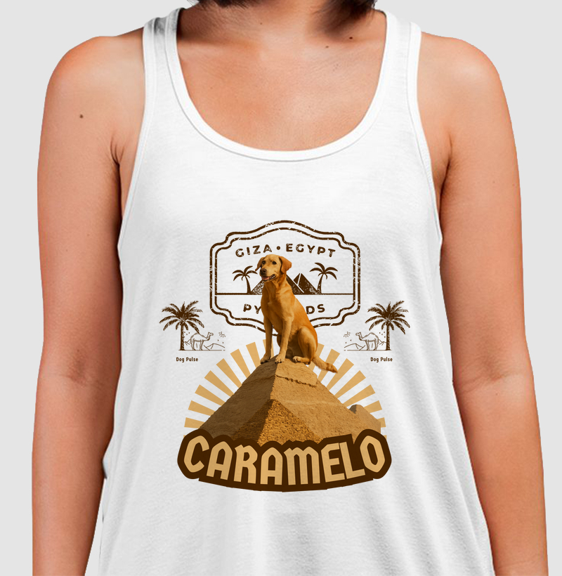 Camiseta Regata Dog Pulse - Caramelo da Pirâmide