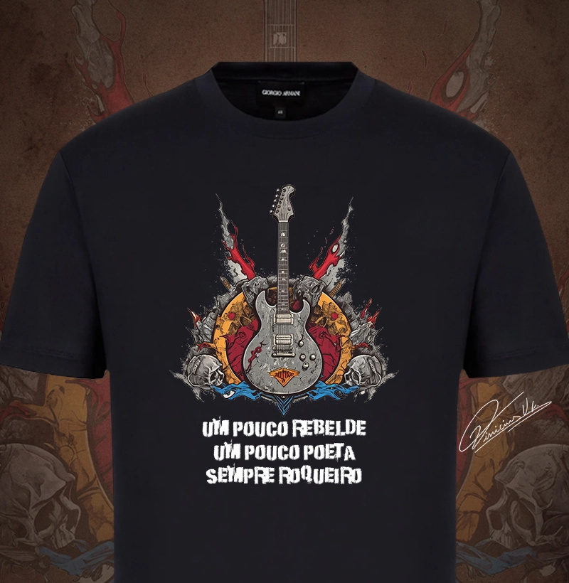 Um pouco rebelde, Um pouco poeta, sempre roqueiro.