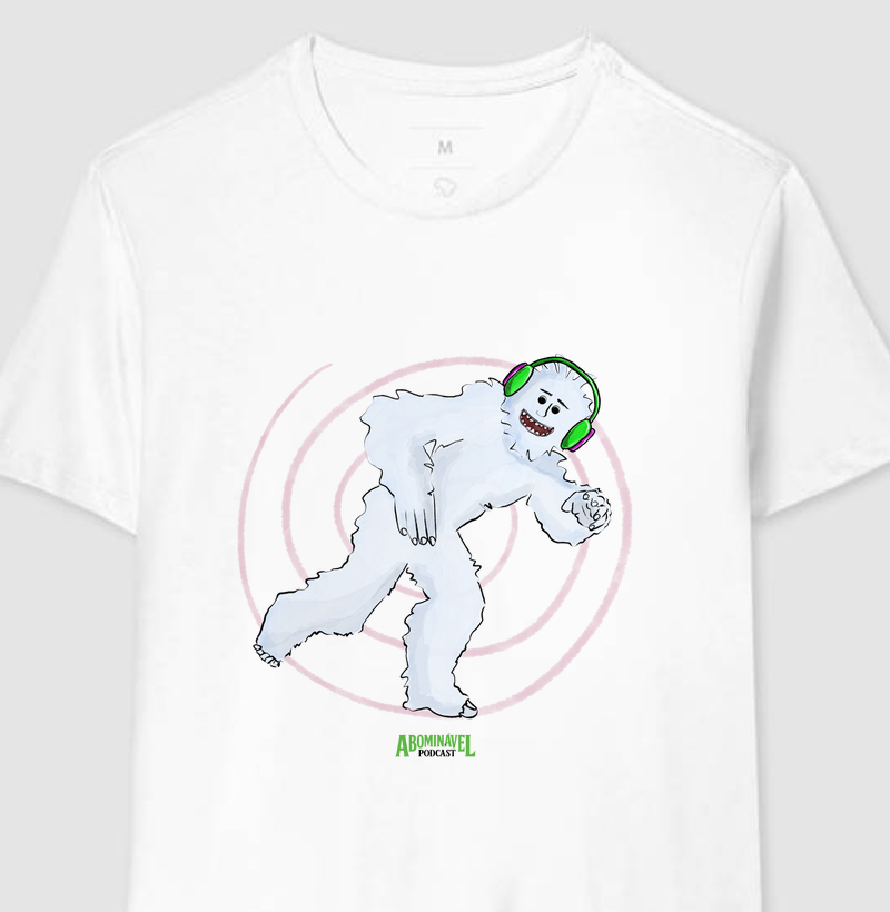 T shirt abominável homem das neves collab abominável podcast