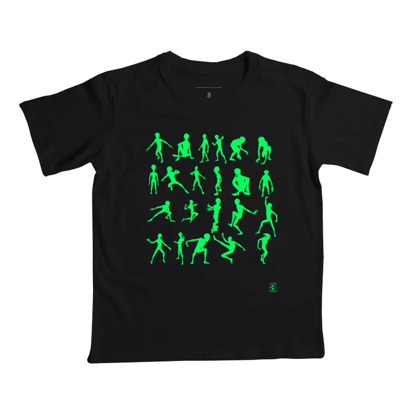Camiseta Infantil Neon Aliens